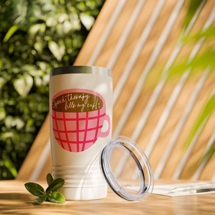 speech therapy fills my cup! 20oz insulated tumbler