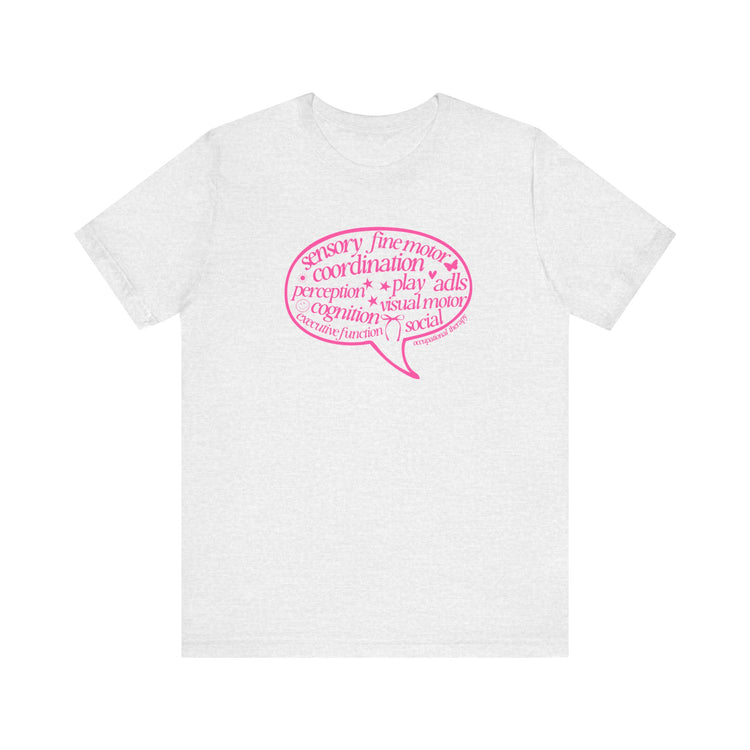 OT pink scope bubble short sleeve tee