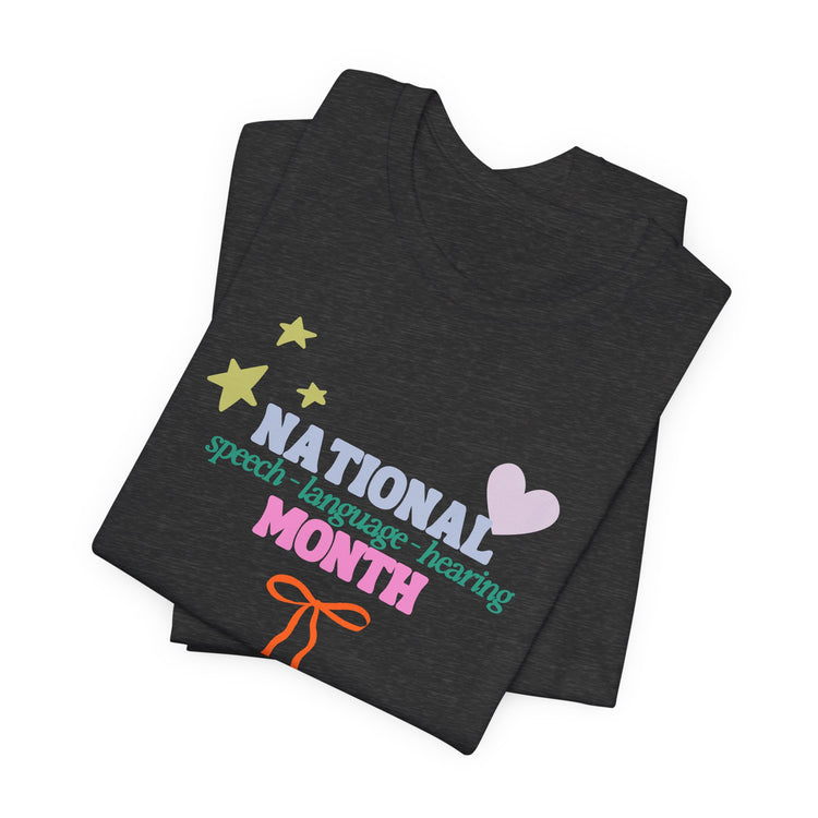 NSLHM colorful bow short sleeve tee