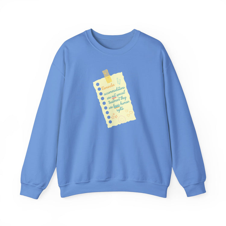 reminder! accommodations crewneck