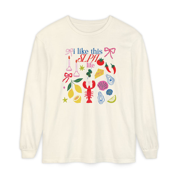 i like this SLPA life comfort colors long sleeve tee