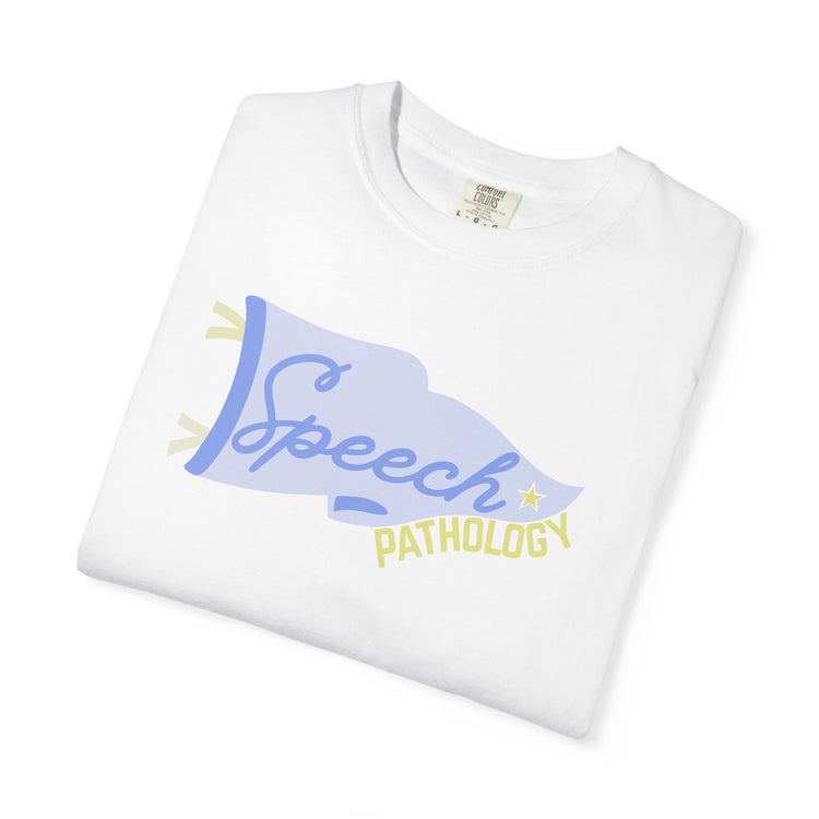 speech pennant flag comfort colors tee