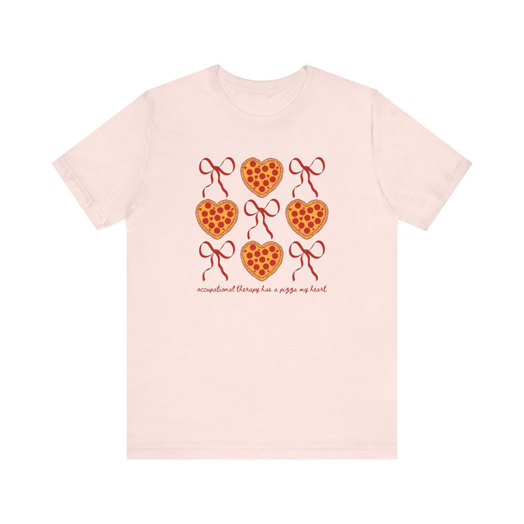OT has a pizza my heart short sleeve tee