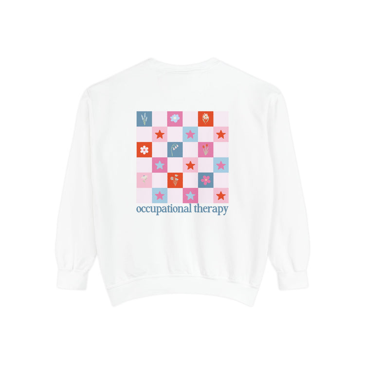 bloom in OT front/back comfort colors crewneck