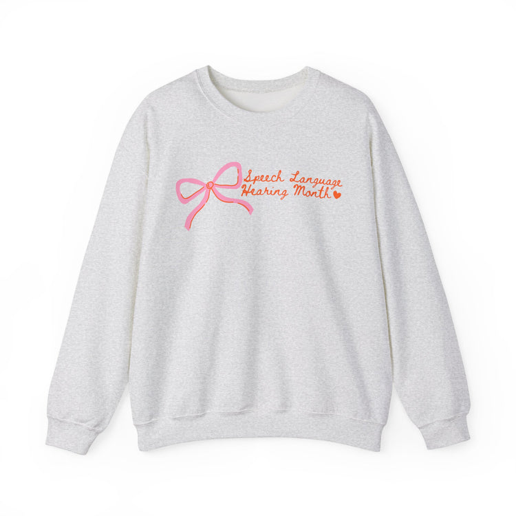 NSLHM pink bow crewneck