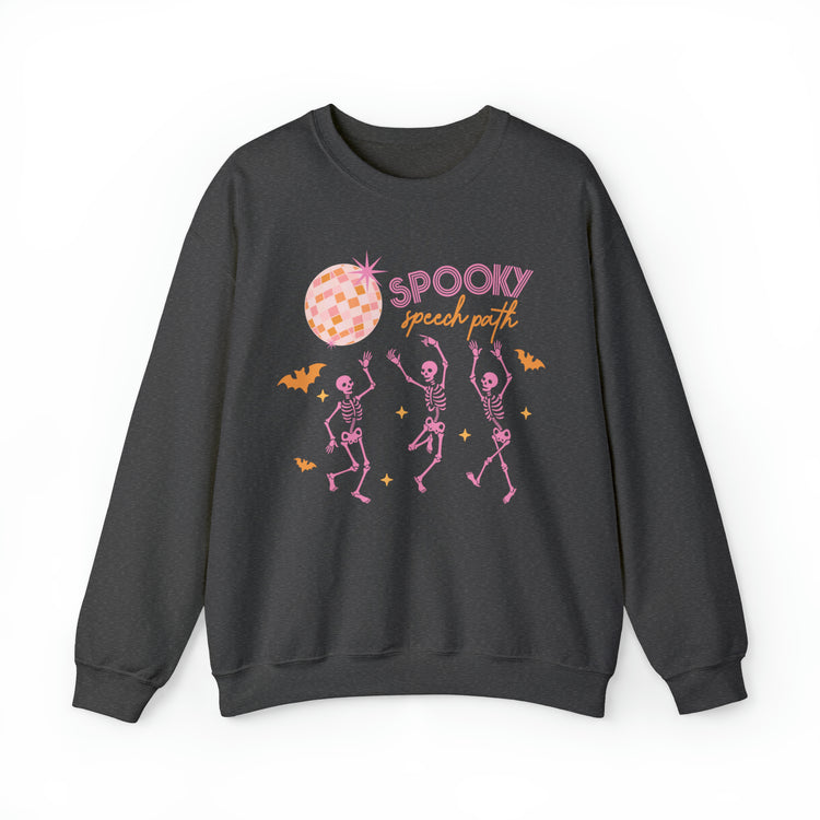 spooky speech disco skeleton crewneck