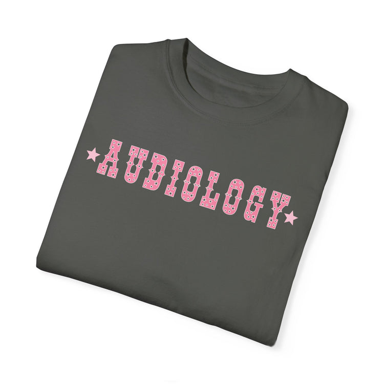 western star pink audiology comfort colors tee