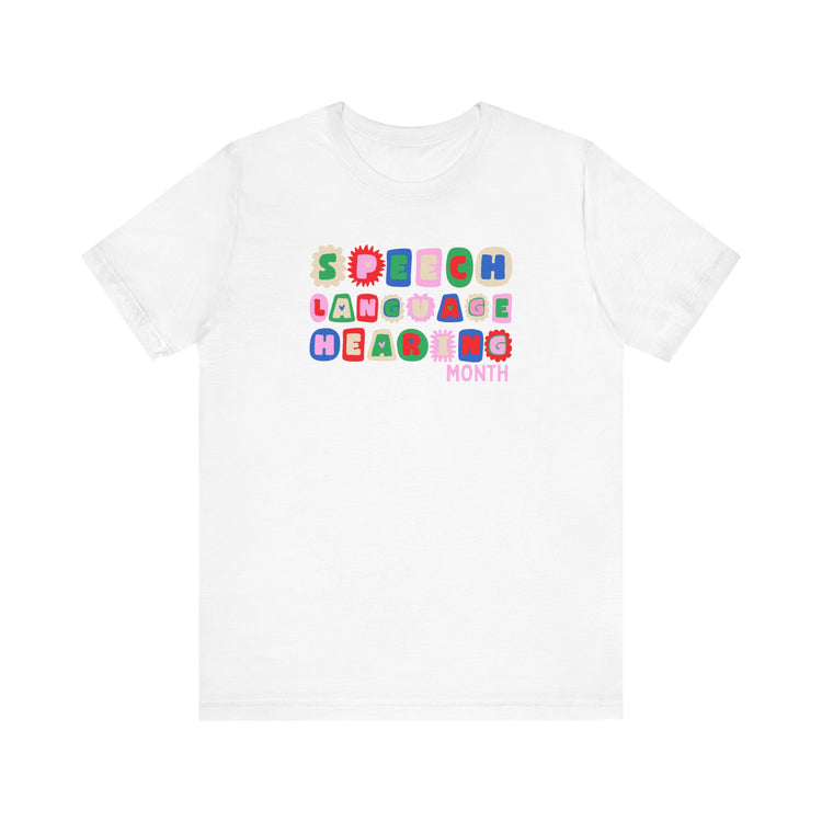 NSLHM block letters tee