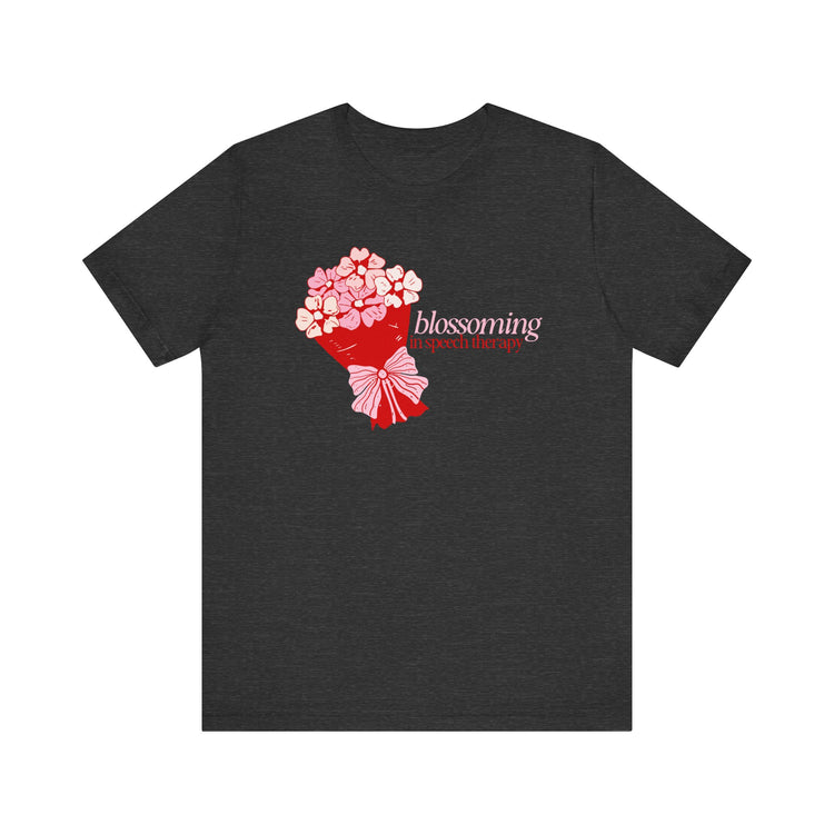blossoming in speech flowers tee