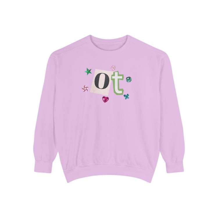 OT newspaper gem comfort colors crewneck