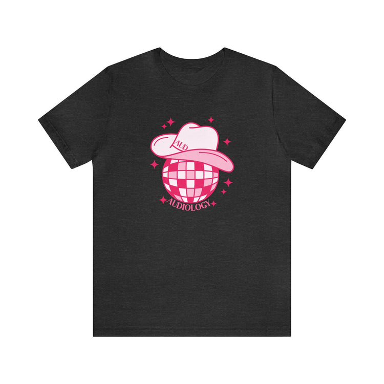 disco cowboy audiology short sleeve tee