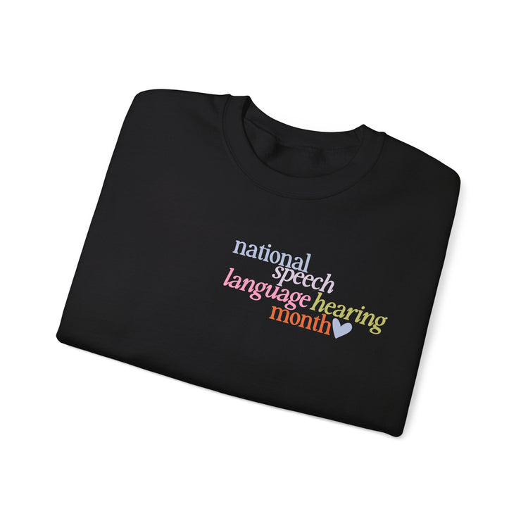 NSLHM heart colorful crewneck