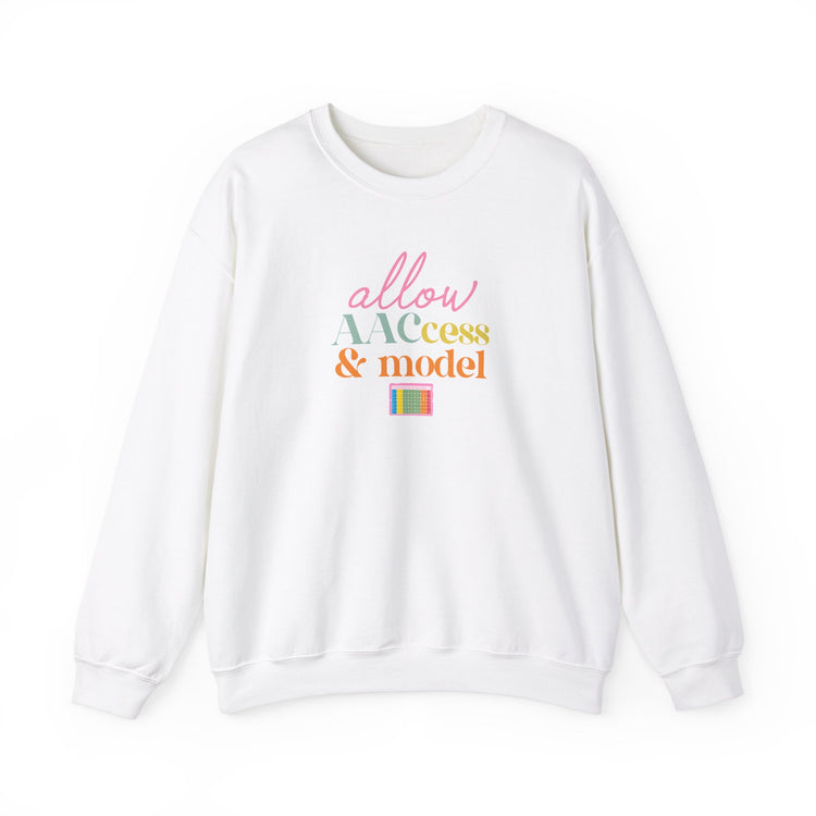 allow AAC access and model crewneck