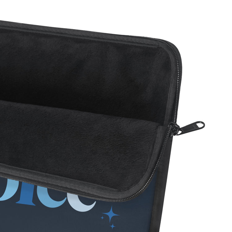 blue everyone deserves a voice laptop sleeve