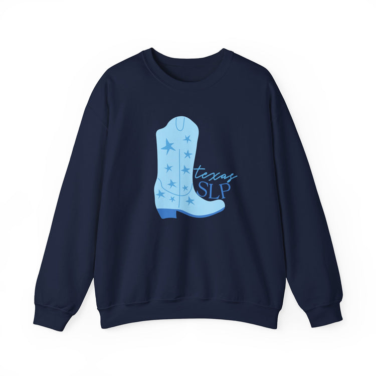 blue boot texas SLP crewneck