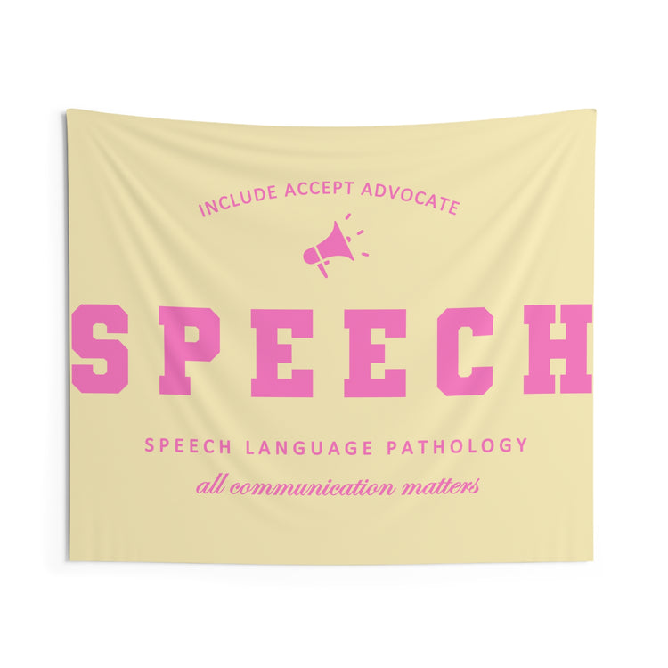 SPEECH varsity simple wall tapestry