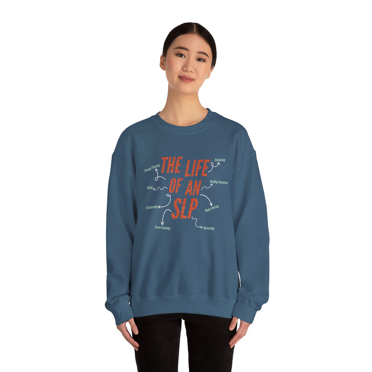 life of an SLP crewneck