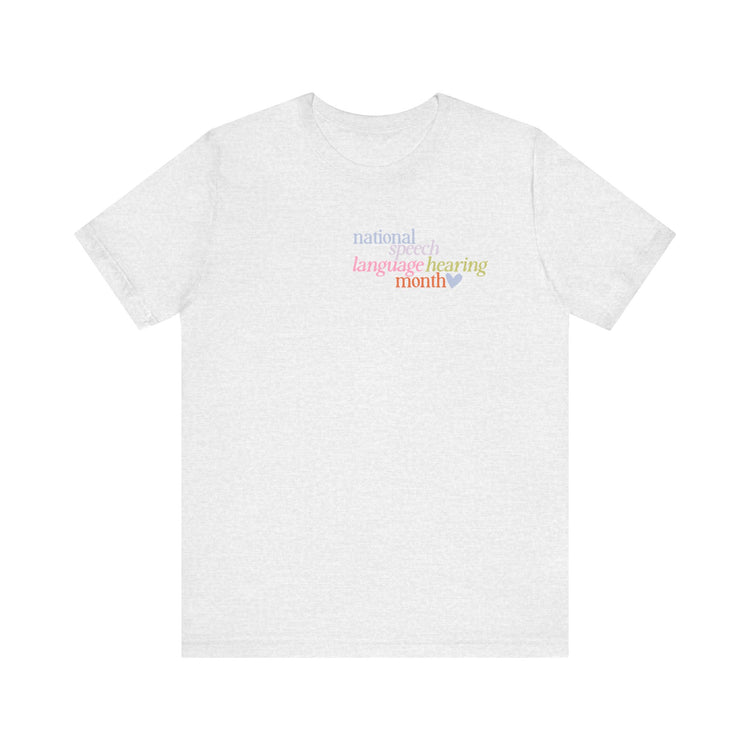 NSLHM heart colorful short sleeve tee
