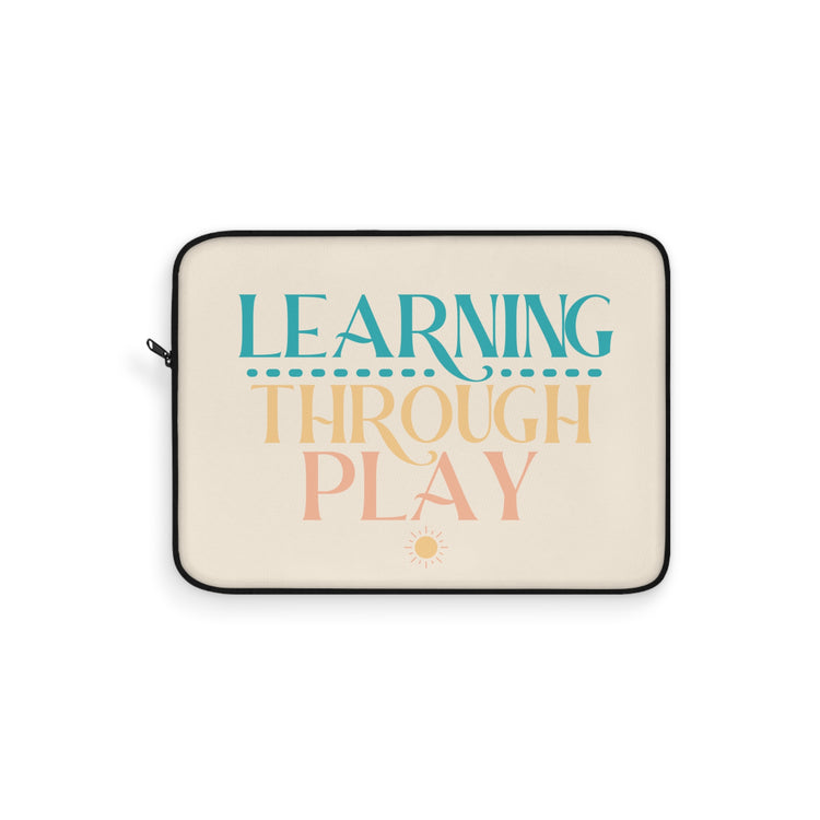 learning through play laptop sleeve