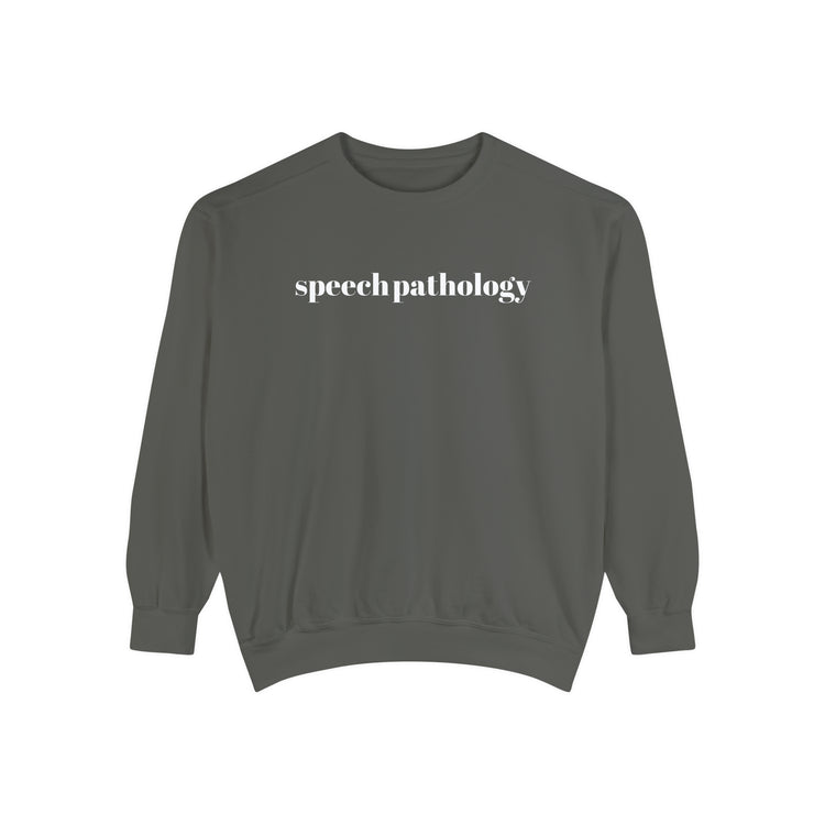 classic simple speech pathology comfort colors crewneck