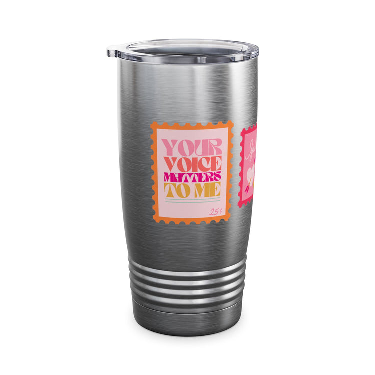 SLP stamps 20oz insulated tumbler