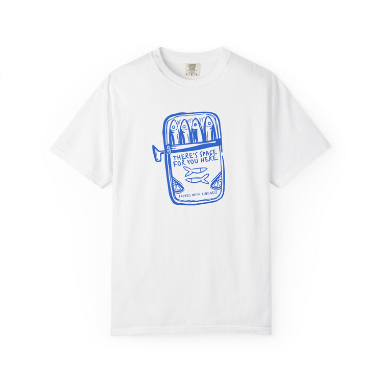 sardine kindness comfort colors tee