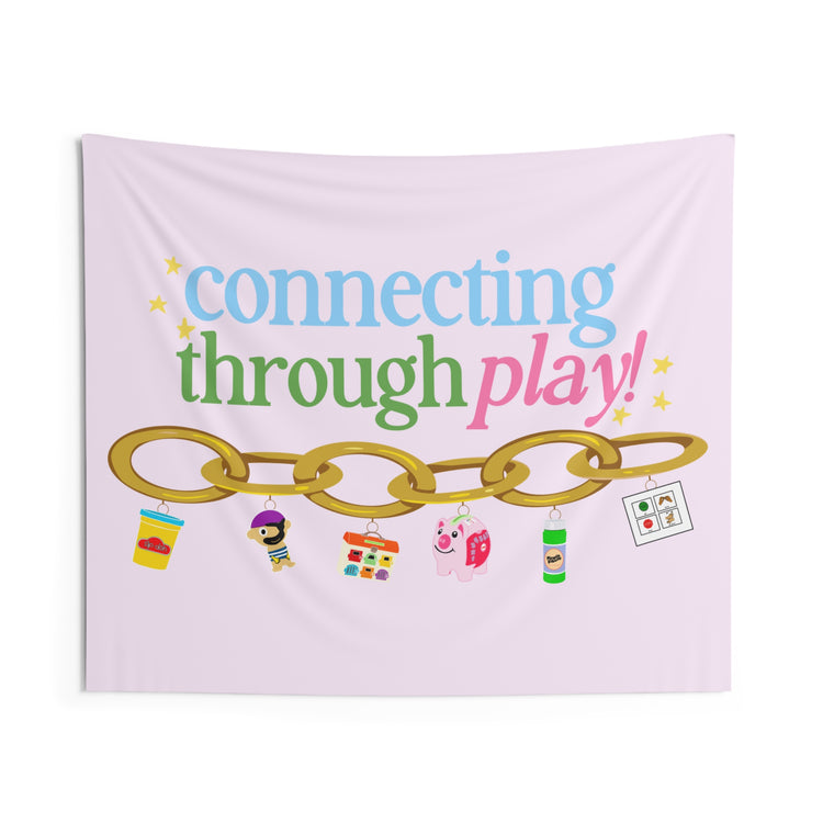 connect through play wall tapestry