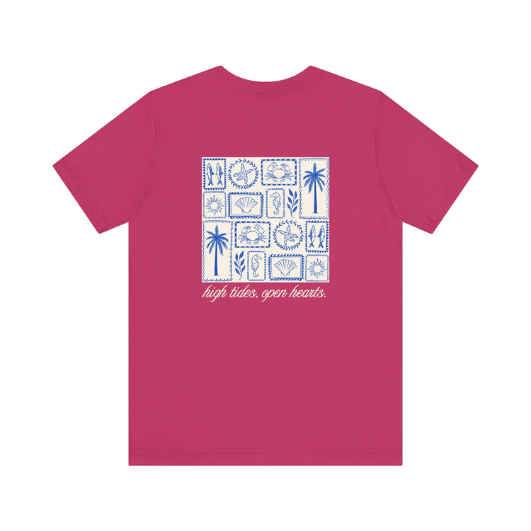 OT clam waves sleeve tee