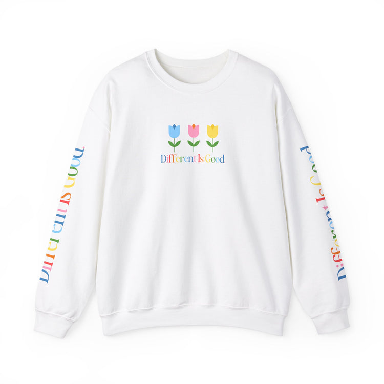 different is good tulips crewneck