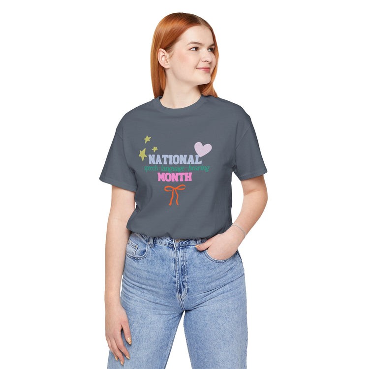NSLHM colorful bow short sleeve tee