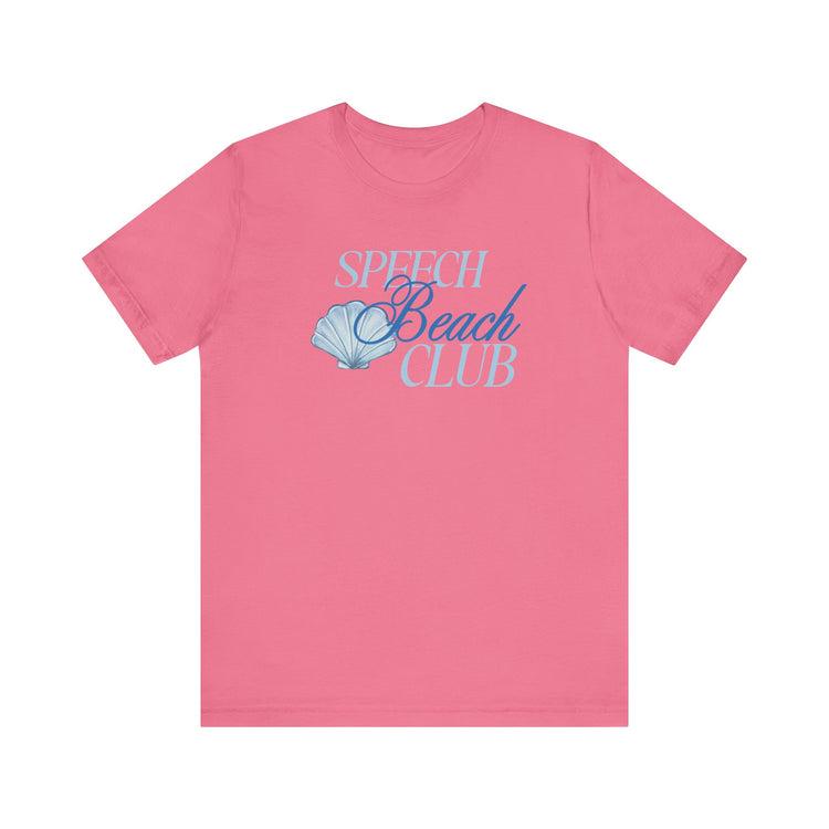 speech beach club shell short sleeve tee