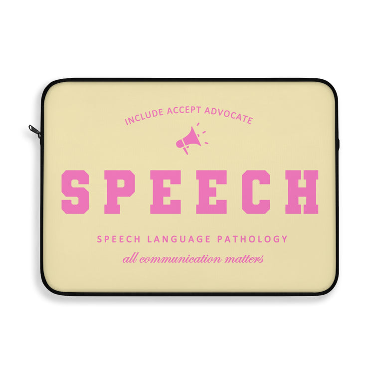 SPEECH varsity laptop sleeve