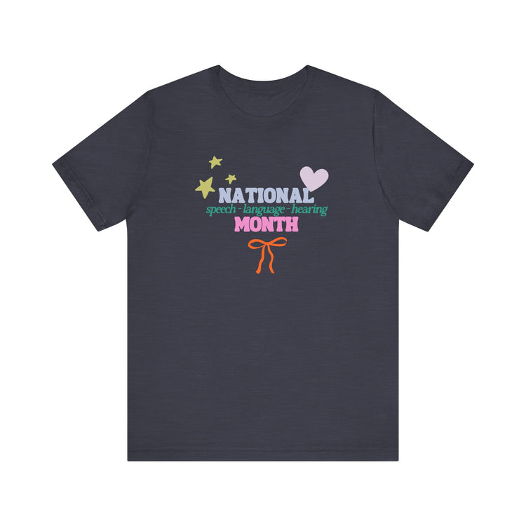 NSLHM colorful bow short sleeve tee
