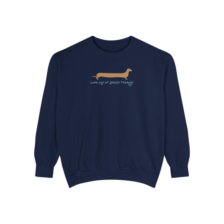 long day dog comfort colors crewneck