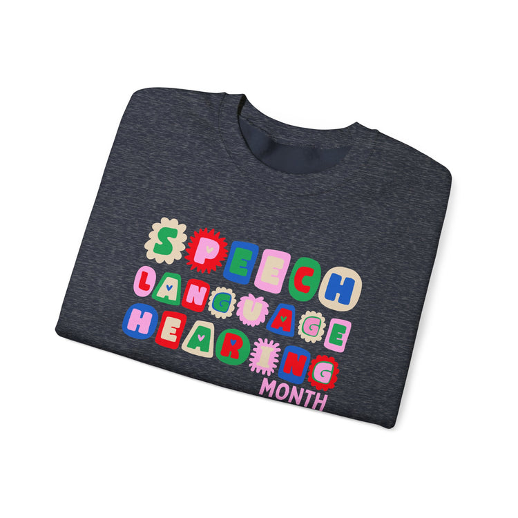 NSLHM block letters crewneck