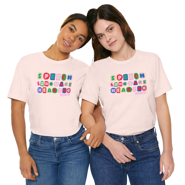 NSLHM block letters tee