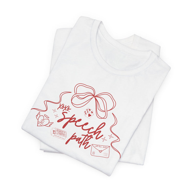 SLP valentine bow tee