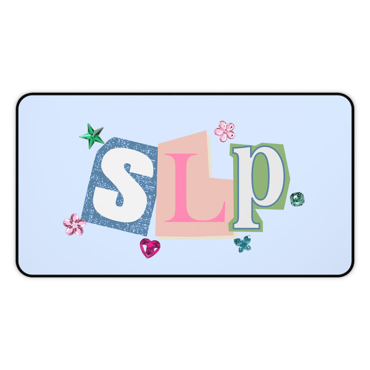 SLP newspaper gem desk mat