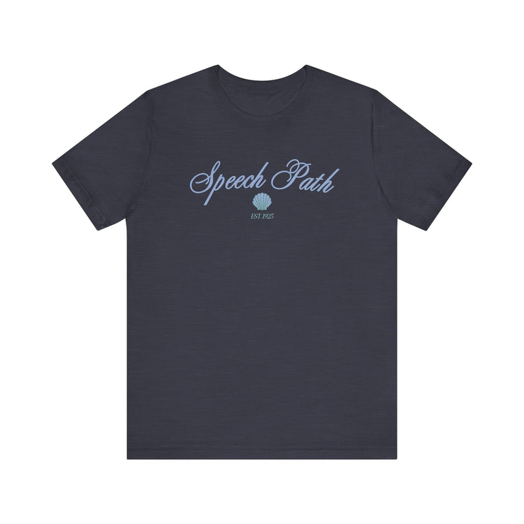 speech path clam short sleeve tee