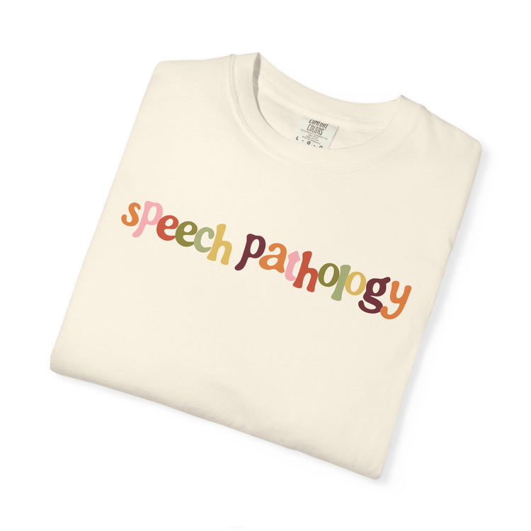 fall speech pathology comfort colors tee