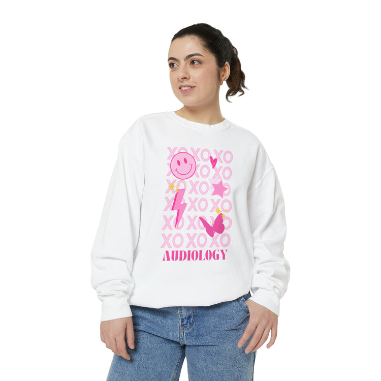 xoxo audiology comfort colors crewneck