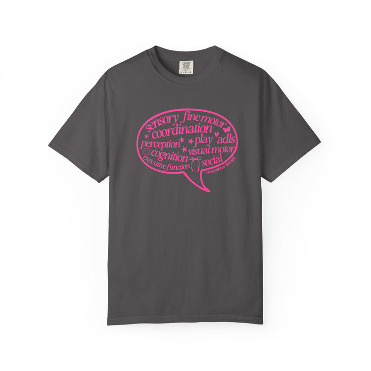 OT pink scope bubble comfort colors tee