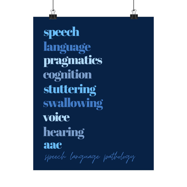 SLP scope blue wall poster
