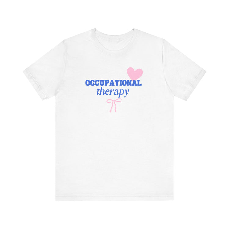 OT heart + bow short sleeve tee