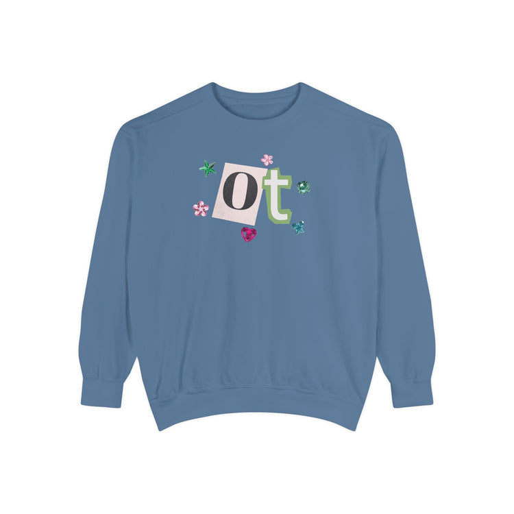 OT newspaper gem comfort colors crewneck