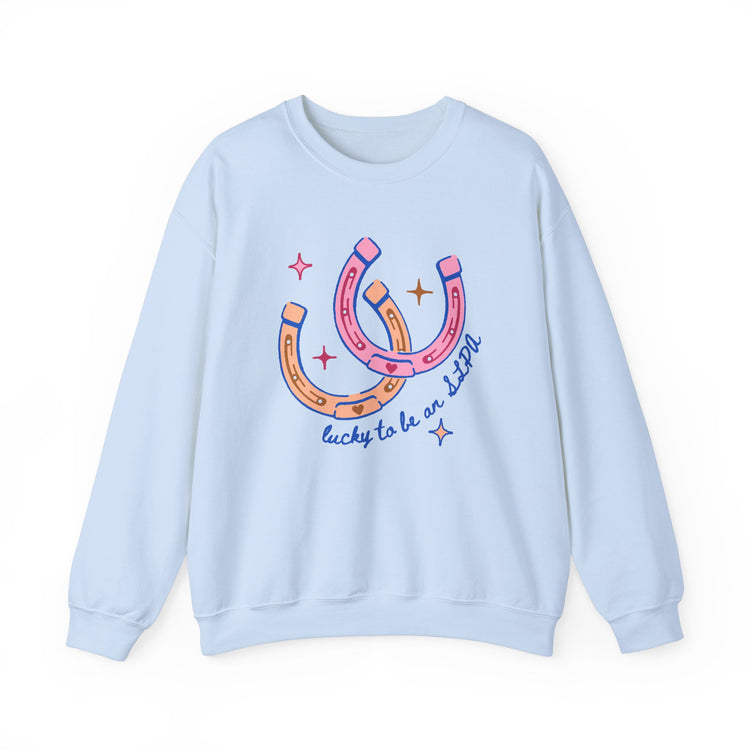 horseshoe lucky to be an SLPA crewneck