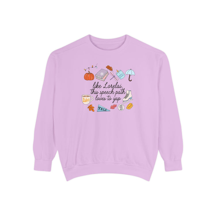 lorelai like an slp comfort colors crewneck