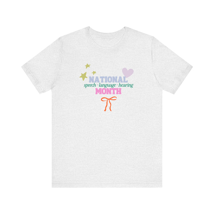 NSLHM colorful bow short sleeve tee