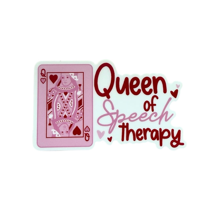 queen of speech therapy sticker