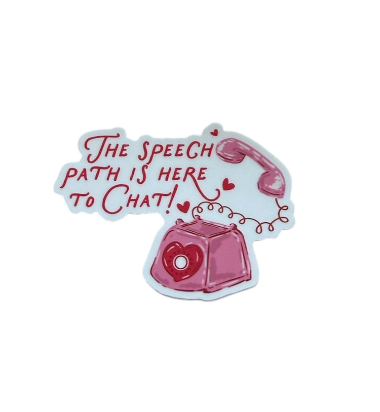 here to chat SLP sticker